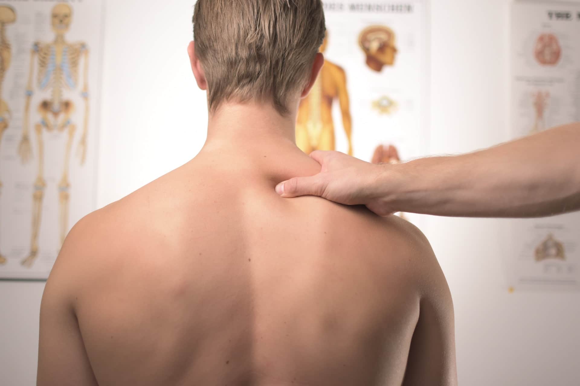 Back treatment for a man