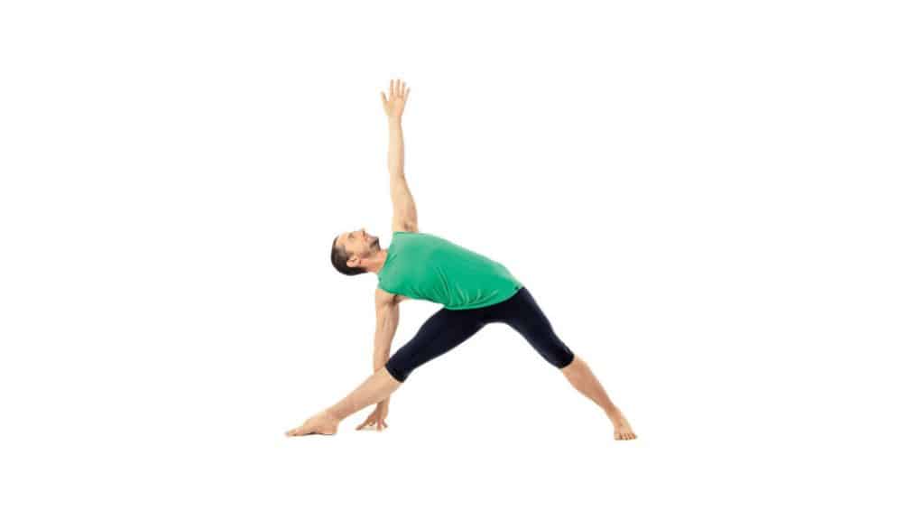 Stretches for Tailbone pain relief: Triangle Pose